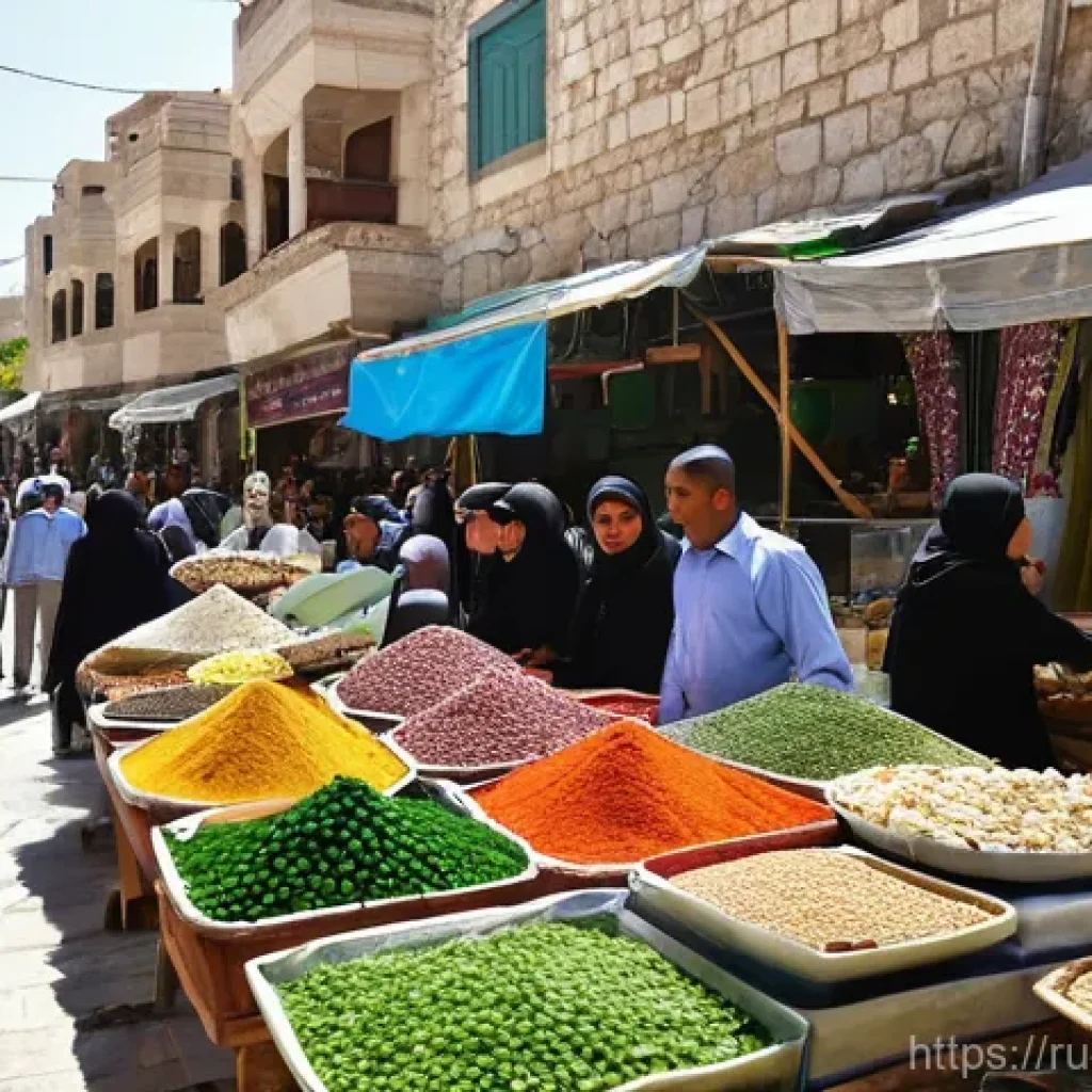 팔레스타인 정치 구조와 지도자들 - A Glimpse of Daily Life in Ramallah**

A high-resolution photograph capturing a vibrant and bustling...